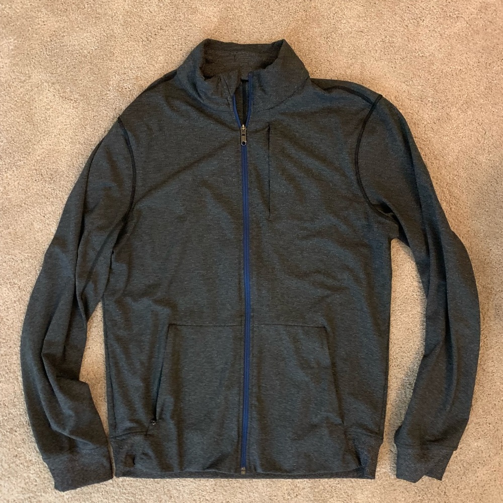 Charcoal Lulu zip up jacket size large